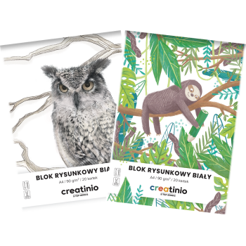 BLOK RYSUNKOWY CREATINIO A4/20K BIAŁY